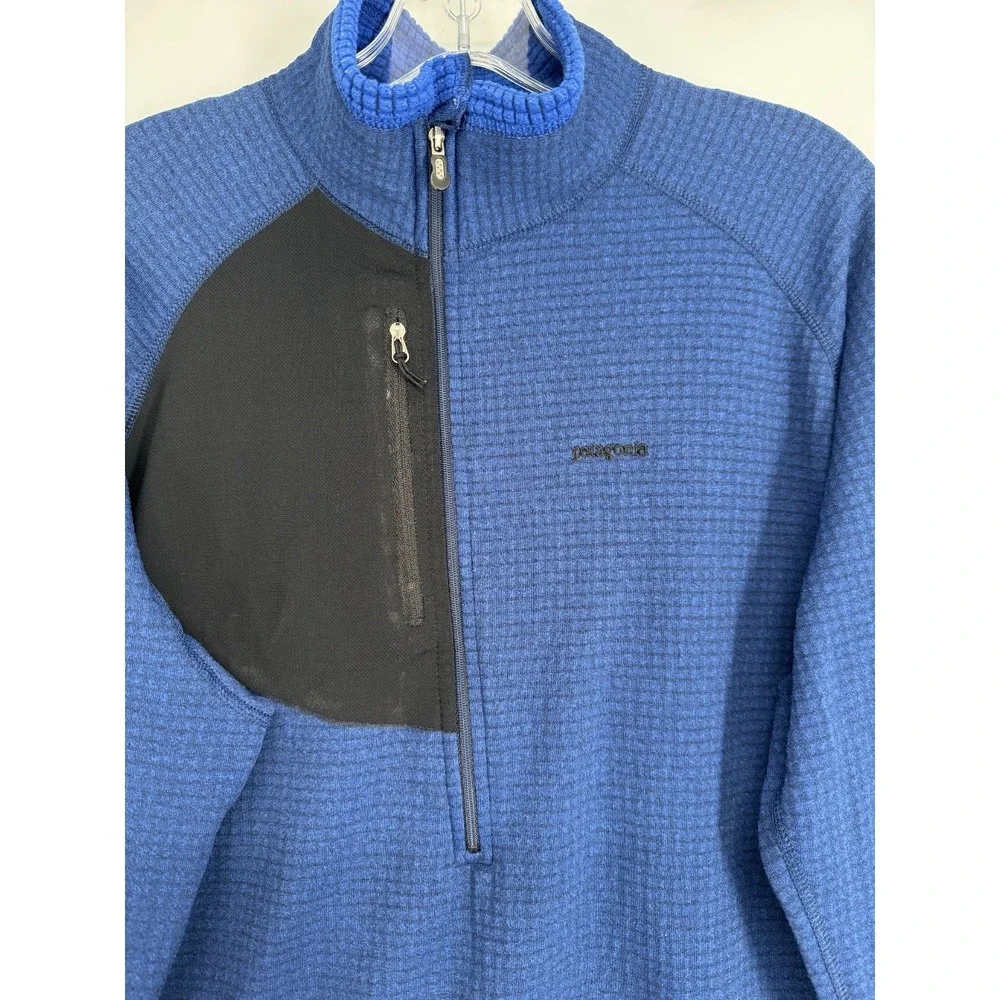 Patagonia R1 Flash Pullover Mens Large Half 1/2 Zip Vintage Thermal Lined 40103